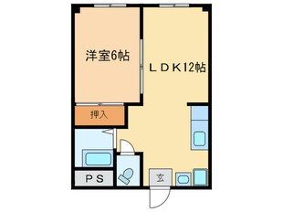 芦屋川マンションの物件間取画像